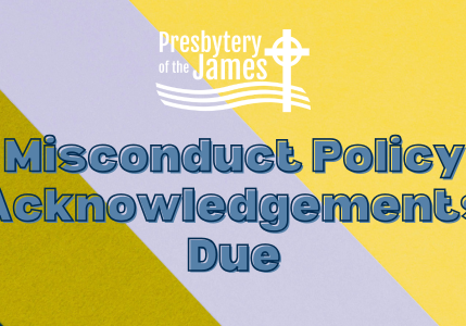 Misconduct Policy Acknowledgements Due