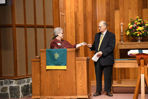 Recognition of 2018 Moderator - Diane Prevary, John Garrett